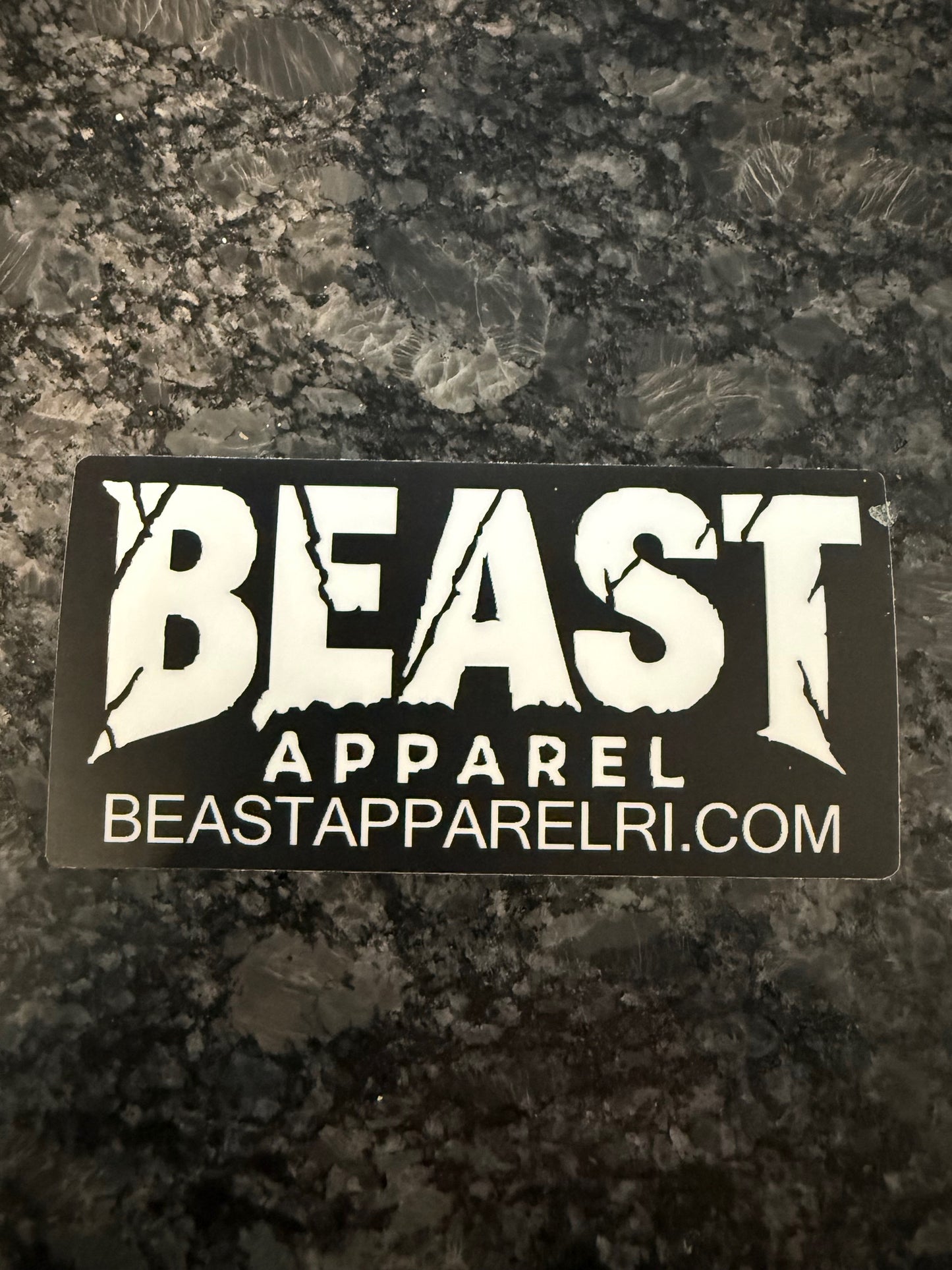 Beast apparel sticker